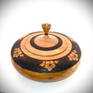 Boîte en bois de Cerisier avec texture